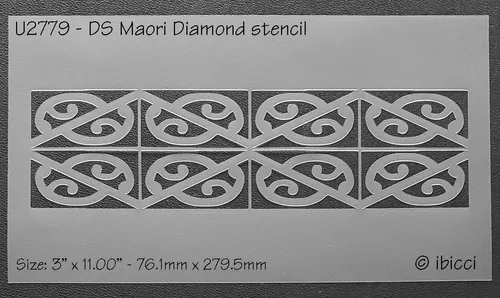 ibicci - DS Maori Diamond strip stencil
